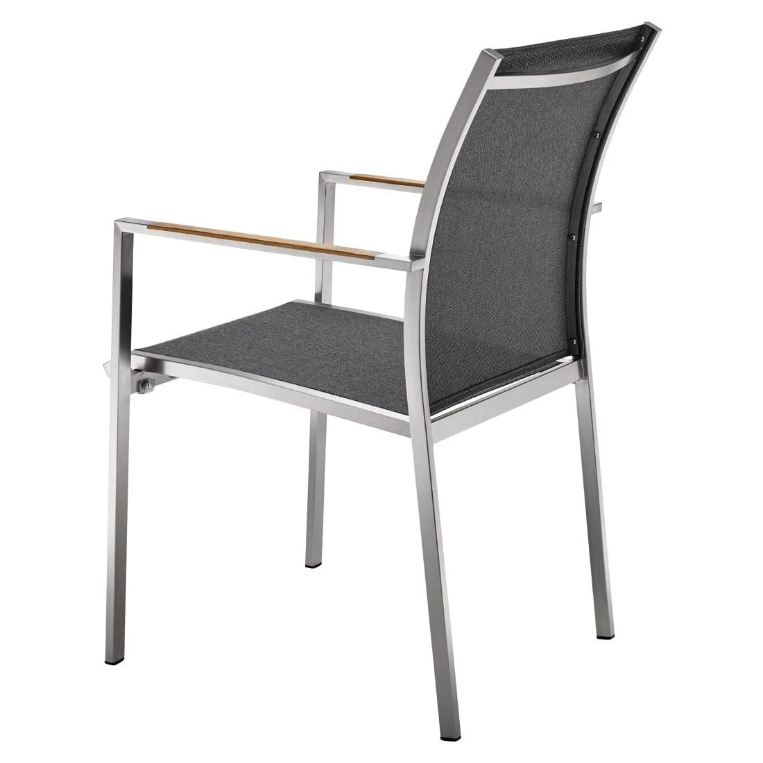 OUTLIV. Kreta Stapelsessel Edelstahl/Textilene Silber/Coal 4 OUTLIV. Kreta Stapelsessel Edelstahl/Textilene Silber/Coal - Image 4
