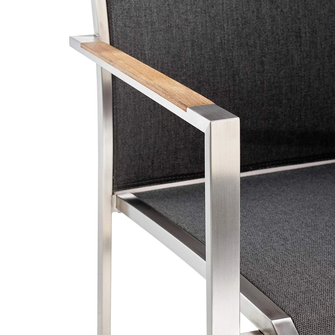 OUTLIV. Kreta Stapelsessel Edelstahl/Textilene Silber/Coal 5 OUTLIV. Kreta Stapelsessel Edelstahl/Textilene Silber/Coal - Image 5