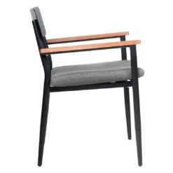 OUTLIV. Lorenzo Stapelstuhl Aluminium/Eukalyptus Anthrazit/Natur -Gartenmöbel Verkauf outliv lorenzo stapelsessel aluminium eukalyptus 1498511 3