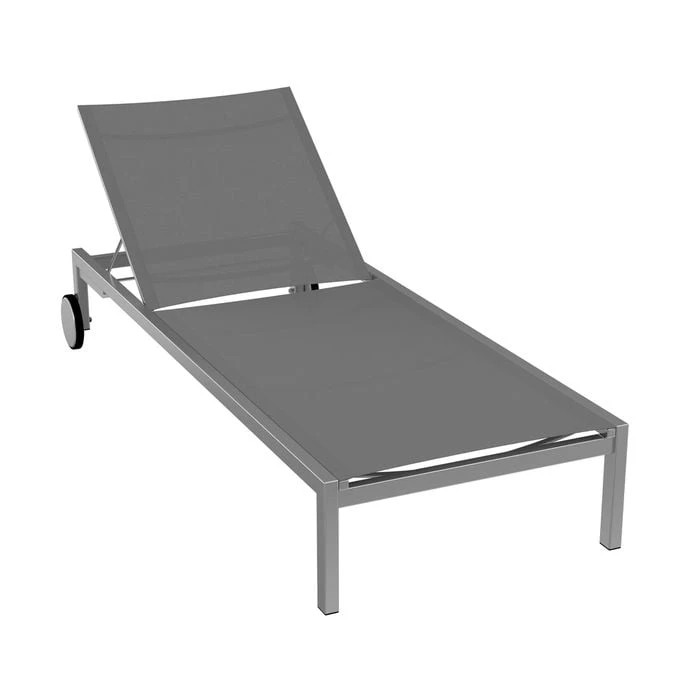 OUTLIV. Oviedo Gartenliege Edelstahl/Textilene Edelstahl/Silber-Schwarz 1 OUTLIV. Oviedo Gartenliege Edelstahl/Textilene Edelstahl/Silber-Schwarz