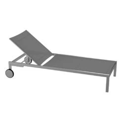 OUTLIV. Oviedo Gartenliege Edelstahl/Textilene Edelstahl/Silber-Schwarz 7 OUTLIV. Oviedo Gartenliege Edelstahl/Textilene Edelstahl/Silber-Schwarz -Gartenmöbel Verkauf outliv oviedo rollliege schwarz grau edelstahl textilen 2