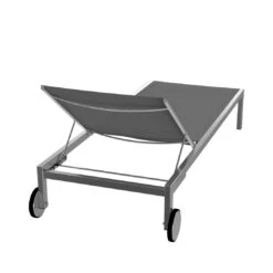 OUTLIV. Oviedo Gartenliege Edelstahl/Textilene Edelstahl/Silber-Schwarz 8 OUTLIV. Oviedo Gartenliege Edelstahl/Textilene Edelstahl/Silber-Schwarz -Gartenmöbel Verkauf outliv oviedo rollliege schwarz grau edelstahl textilen 3