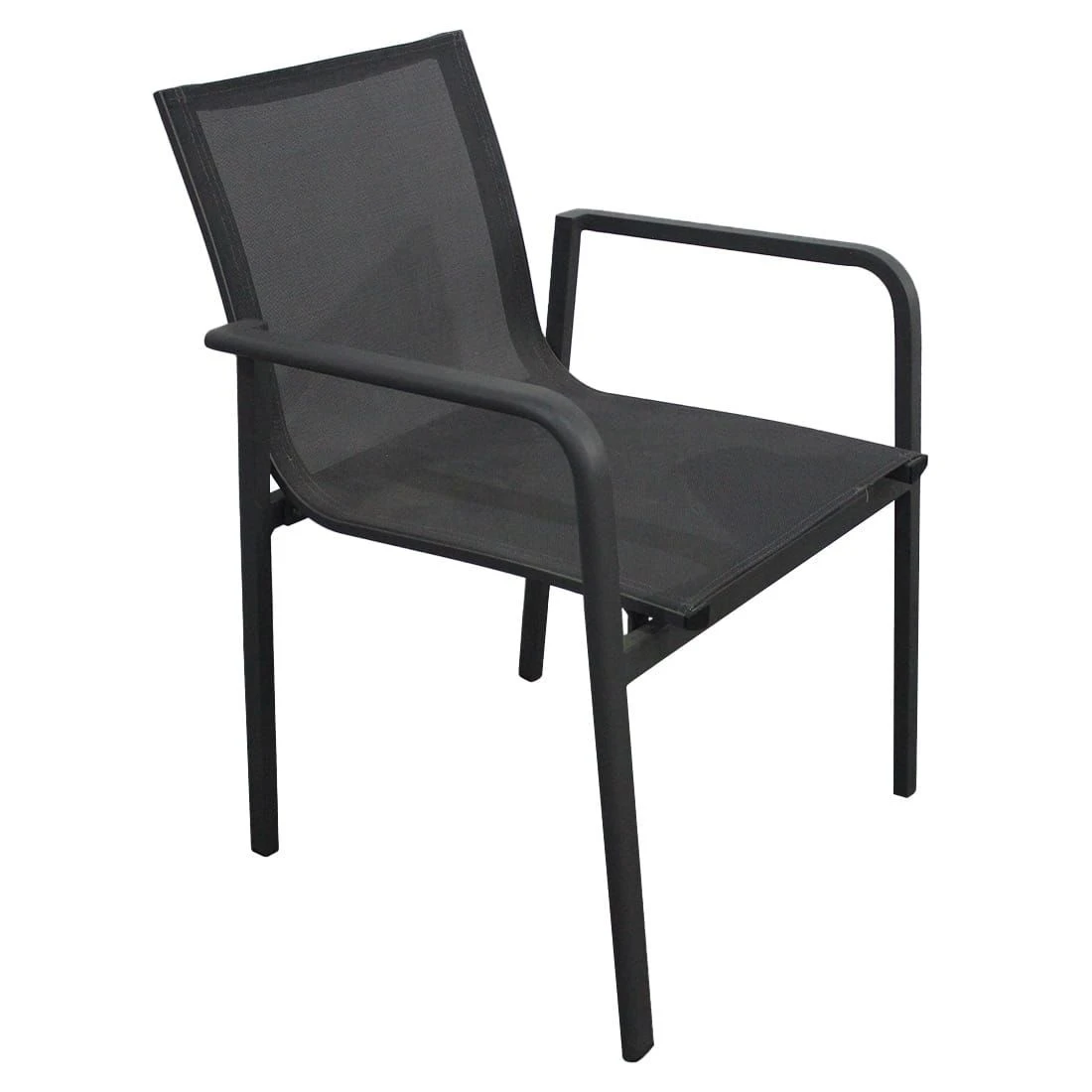 OUTLIV. Santa Monica Stapelsessel Aluminium/Textilene Anthrazit 1 OUTLIV. Santa Monica Stapelsessel Aluminium/Textilene Anthrazit