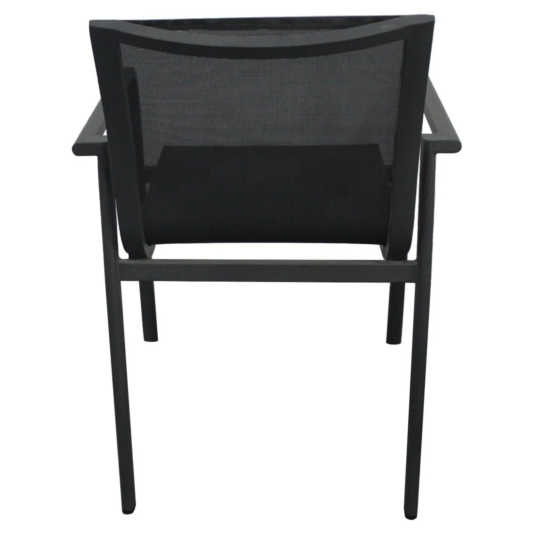 OUTLIV. Santa Monica Stapelsessel Aluminium/Textilene Anthrazit 4 OUTLIV. Santa Monica Stapelsessel Aluminium/Textilene Anthrazit - Image 4