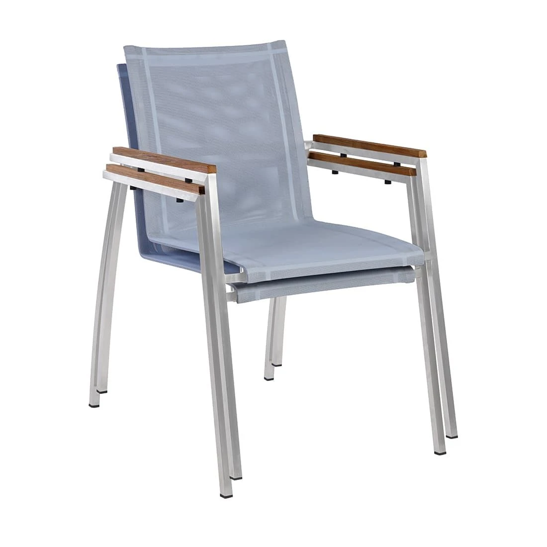 OUTLIV. Tokyo Stapelsessel Edelstahl/Batyline Edelstahl/Grau 2 OUTLIV. Tokyo Stapelsessel Edelstahl/Batyline Edelstahl/Grau - Image 2