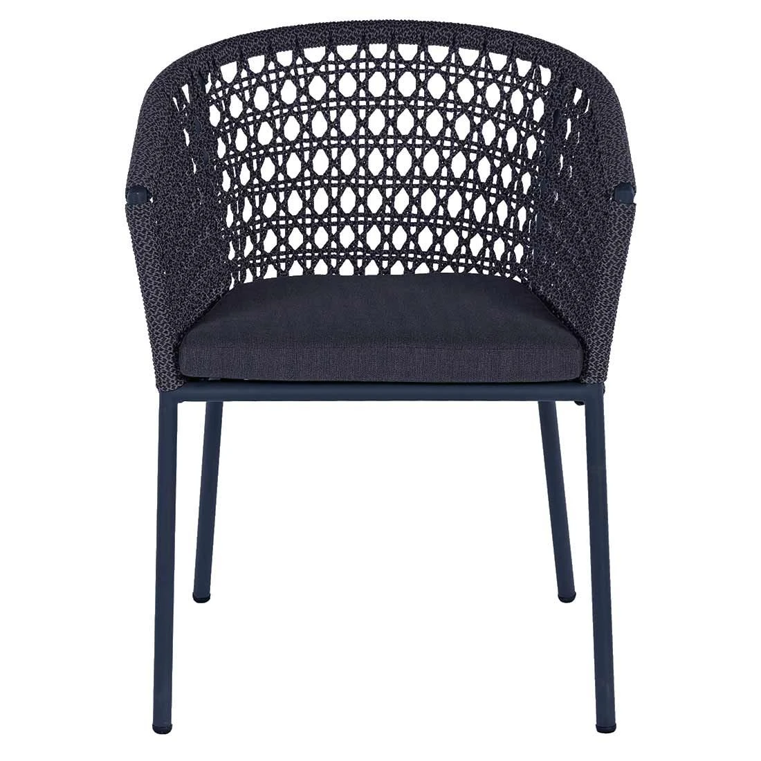 OUTLIV. Zui Gartensessel Aluminium/Rope Inkl. Kissen Charcoal 3 OUTLIV. Zui Gartensessel Aluminium/Rope Inkl. Kissen Charcoal - Image 3