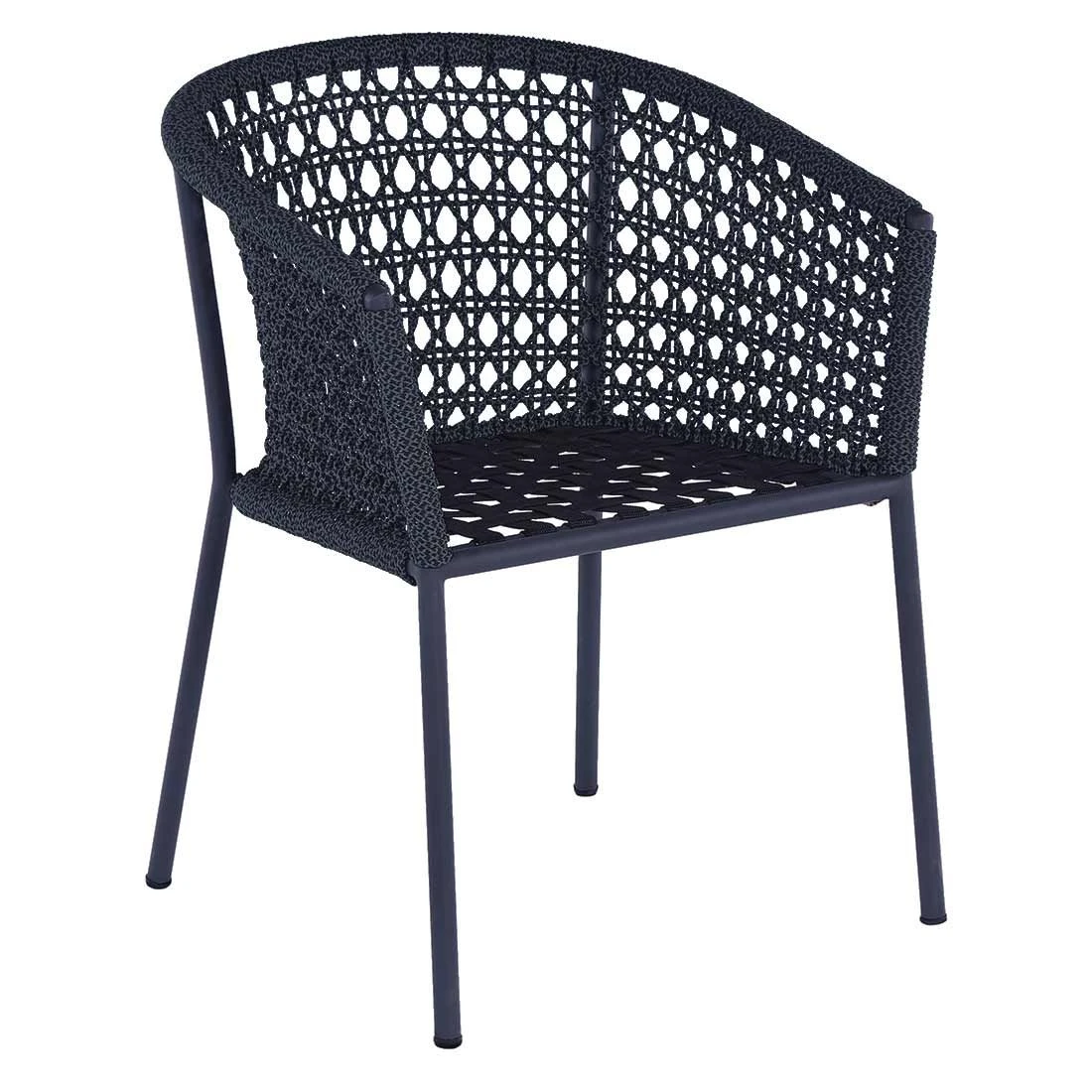 OUTLIV. Zui Gartensessel Aluminium/Rope Inkl. Kissen Charcoal 6 OUTLIV. Zui Gartensessel Aluminium/Rope Inkl. Kissen Charcoal - Image 6