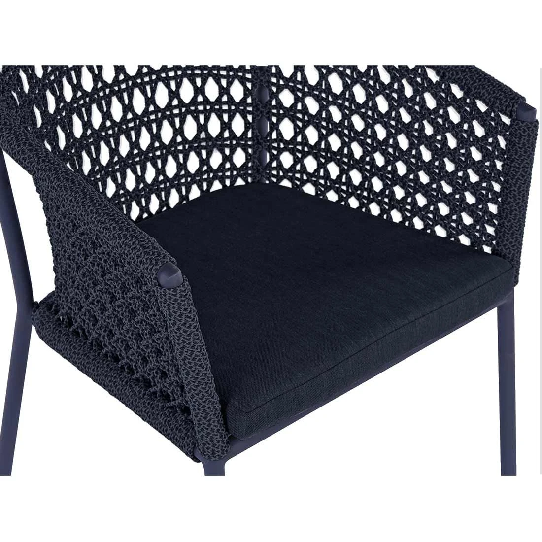 OUTLIV. Zui Gartensessel Aluminium/Rope Inkl. Kissen Charcoal 7 OUTLIV. Zui Gartensessel Aluminium/Rope Inkl. Kissen Charcoal - Image 7