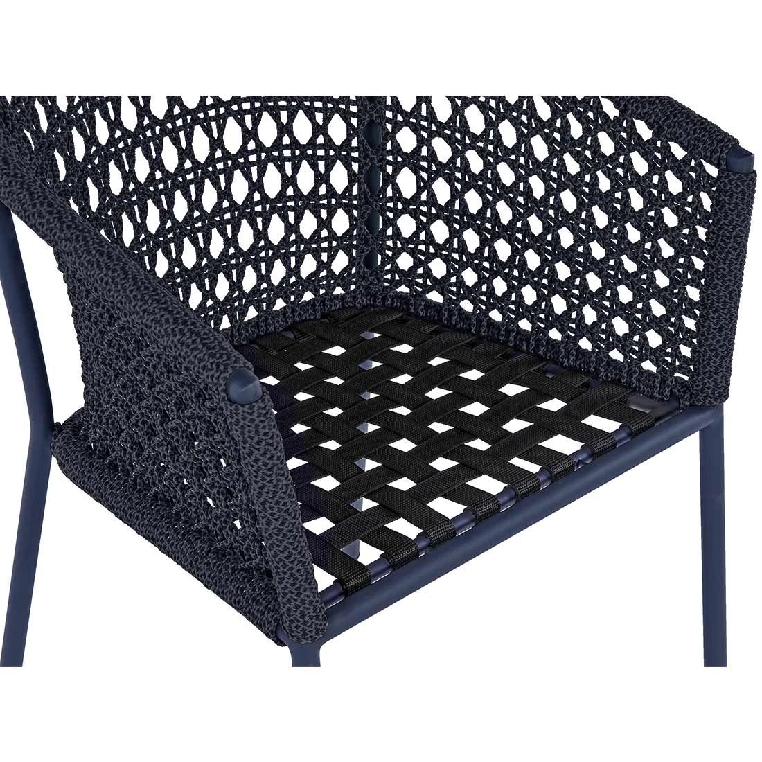 OUTLIV. Zui Gartensessel Aluminium/Rope Inkl. Kissen Charcoal 8 OUTLIV. Zui Gartensessel Aluminium/Rope Inkl. Kissen Charcoal - Image 8