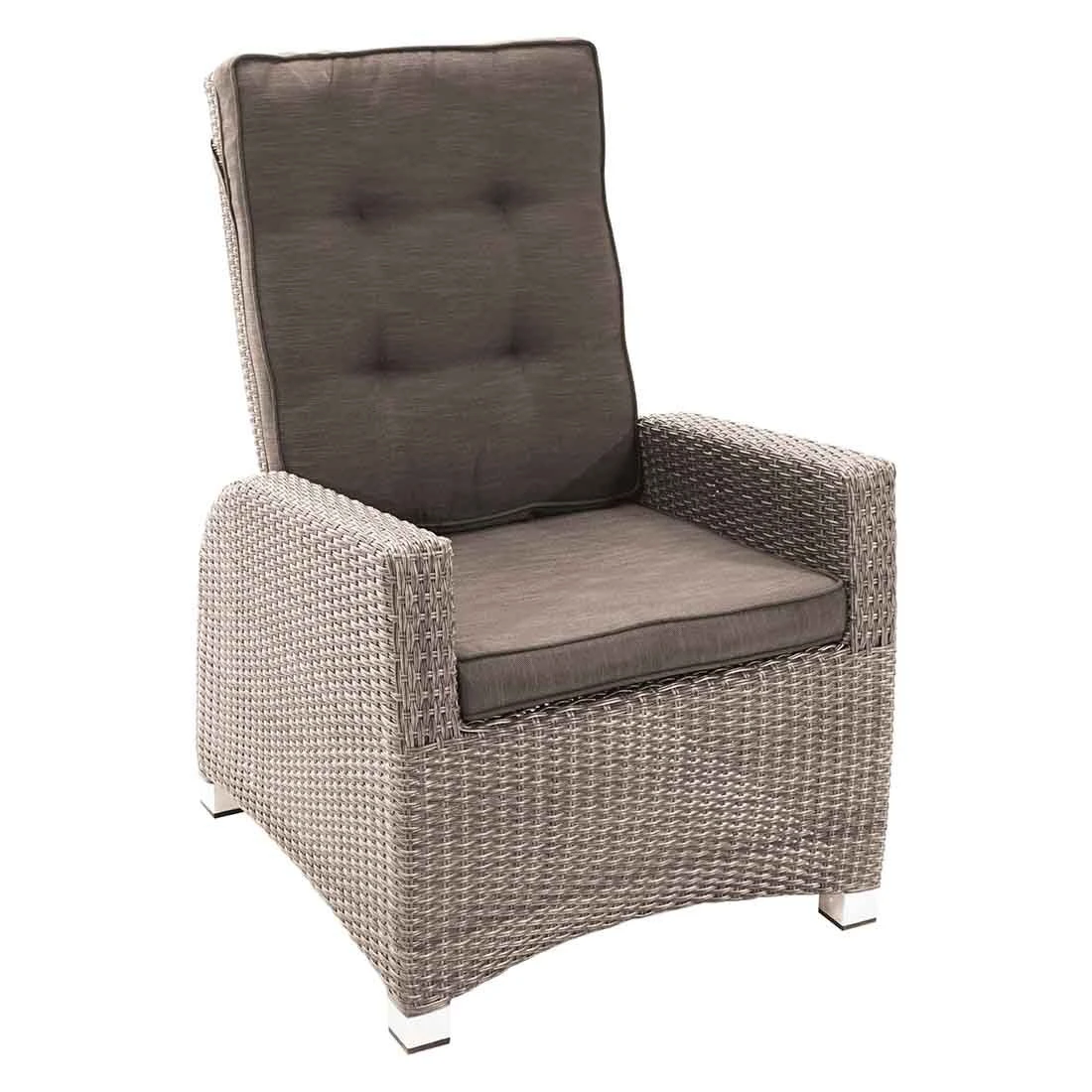 Ploß Nizza Comfort Gartensessel Geflecht/Polster Natur-Beige-Braun-Meliert/Savanna 1 Ploß Nizza Comfort Gartensessel Geflecht/Polster Natur-Beige-Braun-Meliert/Savanna