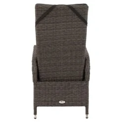 Ploß Rocking Gartensessel Geflecht Inkl. Polster Grau-Braun Meliert/Anthrazit -Gartenmöbel Verkauf ploss rocking dining verstell sessel geflecht grau braun meliert polster anthrazit 5