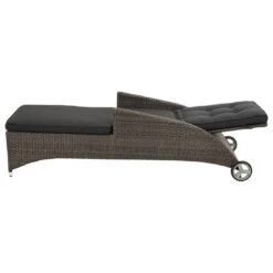 Ploß Rocking Comfort Gartenliege Geflecht Grau-Braun-Meliert/Anthrazit -Gartenmöbel Verkauf ploss rocking rollliege geflecht grau braun meliert anthrazit 1001047 3