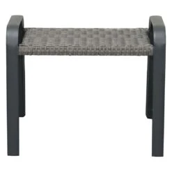 Ploß Tuvalu Hocker Aluminium/Geflecht Grau -Gartenmöbel Verkauf ploss tuvalu hocker aluminium geflecht 1367457 7
