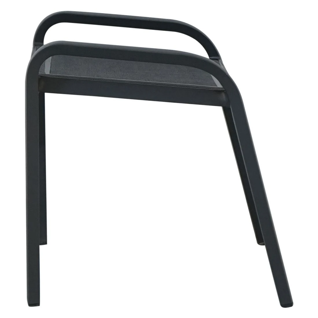 Ploß Tuvalu Hocker Aluminium/Textilene Grau 2 Ploß Tuvalu Hocker Aluminium/Textilene Grau - Image 2