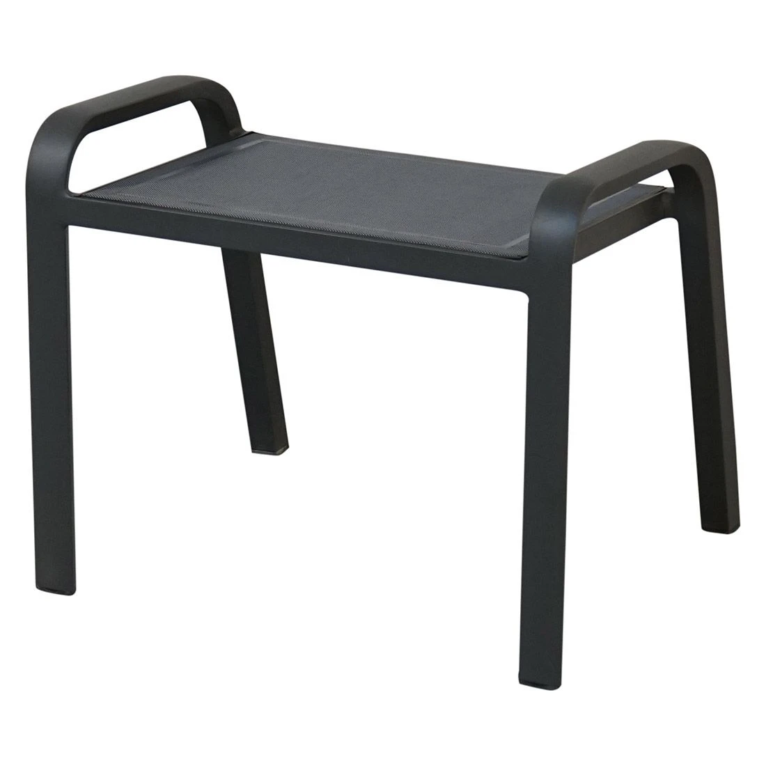 Ploß Tuvalu Hocker Aluminium/Textilene Grau 4 Ploß Tuvalu Hocker Aluminium/Textilene Grau - Image 4