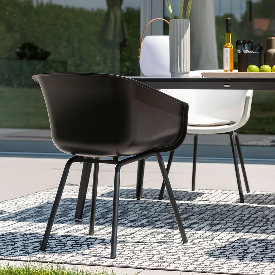 Schöner Wohnen Texel Gartensessel Aluminium/Kunststoff Schwarz 3 Schöner Wohnen Texel Gartensessel Aluminium/Kunststoff Schwarz - Image 3