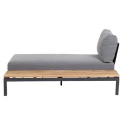 Siena Garden Alvida Gartenliege Links Aluminium/Polyester Matt Anthrazit/Grau -Gartenmöbel Verkauf siena garden alvida loungeliege links aluminium polyester inkl kissen 1427418 4