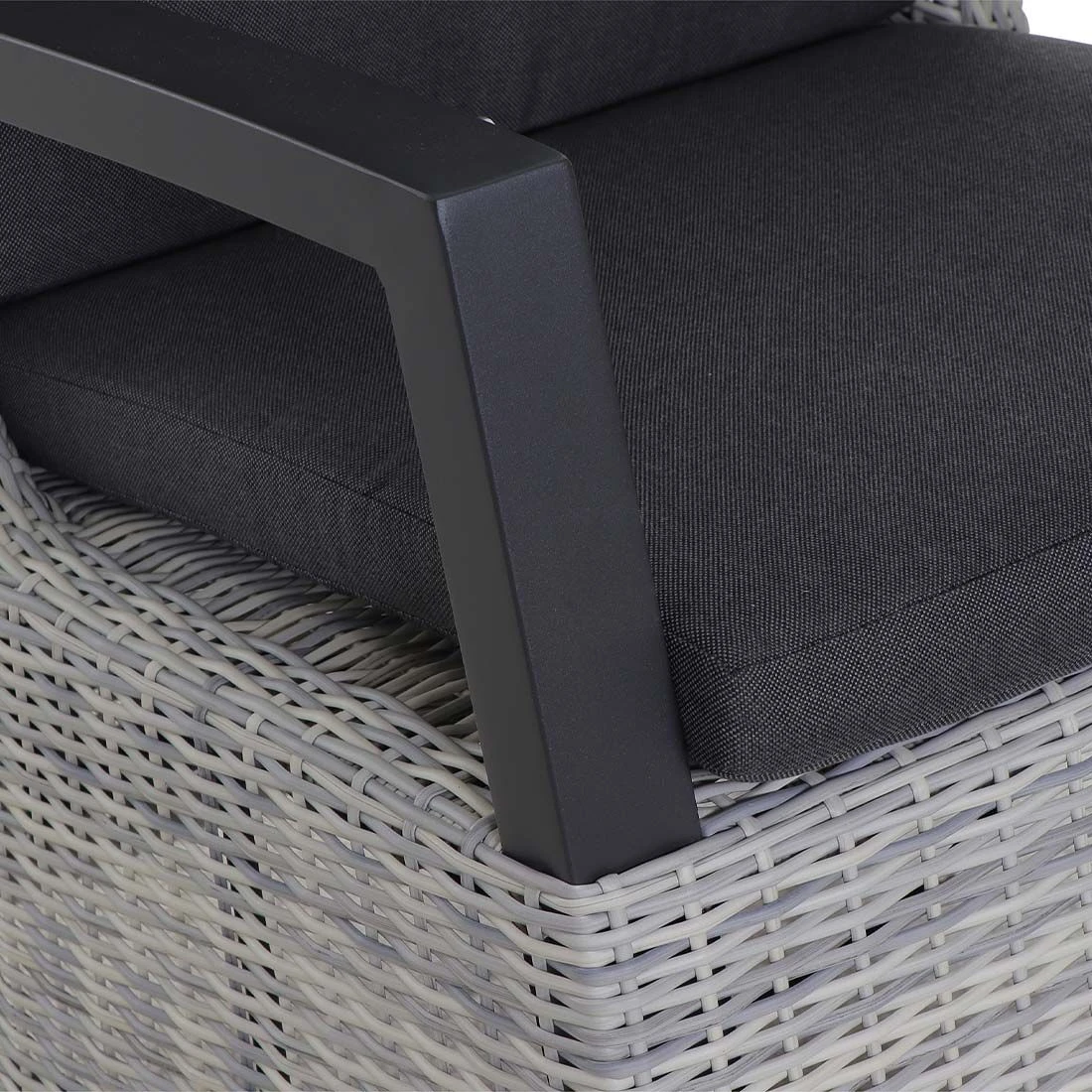 Siena Garden Corido Gartensessel Aluminium/Gardino®-Geflecht Matt Anthrazit/Ice Grey 6 Siena Garden Corido Gartensessel Aluminium/Gardino®-Geflecht Matt Anthrazit/Ice Grey - Image 6