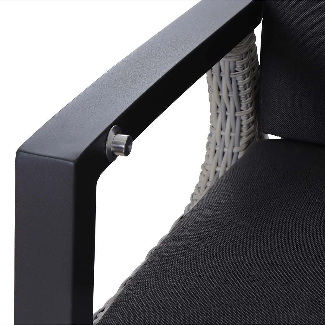 Siena Garden Corido Gartensessel Aluminium/Gardino®-Geflecht Matt Anthrazit/Ice Grey 7 Siena Garden Corido Gartensessel Aluminium/Gardino®-Geflecht Matt Anthrazit/Ice Grey - Image 7