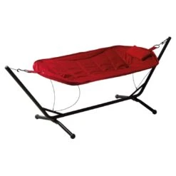 Siena Garden Panama Hängematte Mit Gestell Stahl/Oxfordgewebe Grau/Rot -Gartenmöbel Verkauf siena garden panama haengematte mit gestell stahl oxfordgewebe 1363827 5