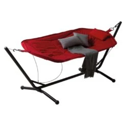 Siena Garden Panama Hängematte Mit Gestell Stahl/Oxfordgewebe Grau/Rot -Gartenmöbel Verkauf siena garden panama haengematte mit gestell stahl oxfordgewebe 1363827 6