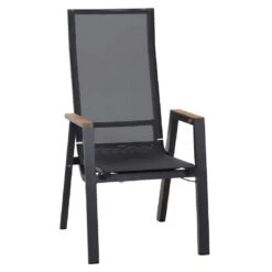 Siena Garden Rondo Gartensessel Aluminium/Ranotex®-Gewebe Matt Anthrazit/Grau