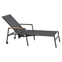 Siena Garden Savona Gartenliege Aluminium/Ranotex Anthrazit/Schwarz-Silber -Gartenmöbel Verkauf siena garden savona gartenliege aluminium ranotex 1352992 3