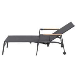 Siena Garden Savona Gartenliege Aluminium/Ranotex Anthrazit/Schwarz-Silber -Gartenmöbel Verkauf siena garden savona gartenliege aluminium ranotex 1352992 5