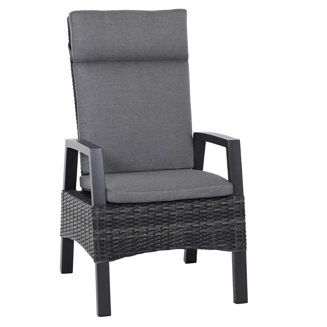 Siena Garden Taranto Gartensessel Aluminium/Gardino®-Geflecht Matt Anthrazit/Blau-Grau 1 Siena Garden Taranto Gartensessel Aluminium/Gardino®-Geflecht Matt Anthrazit/Blau-Grau