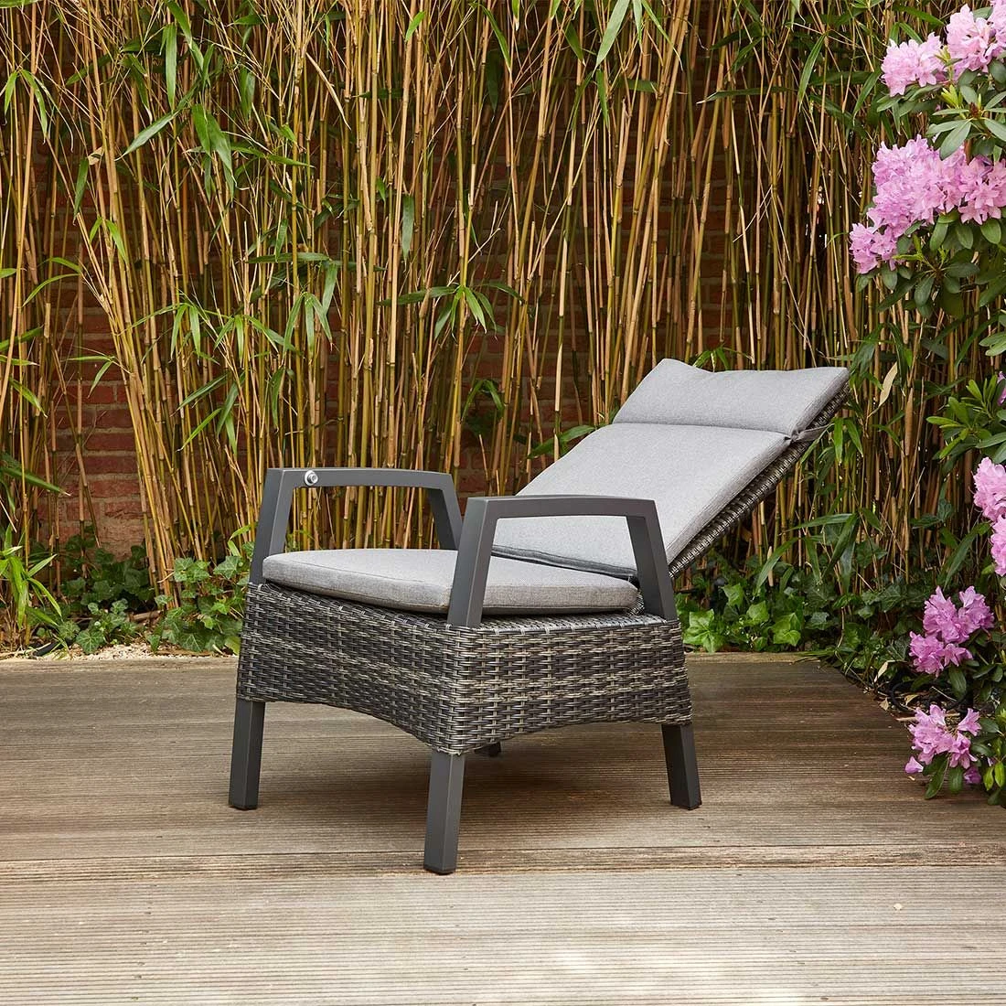 Siena Garden Taranto Gartensessel Aluminium/Gardino®-Geflecht Matt Anthrazit/Blau-Grau 3 Siena Garden Taranto Gartensessel Aluminium/Gardino®-Geflecht Matt Anthrazit/Blau-Grau - Image 3