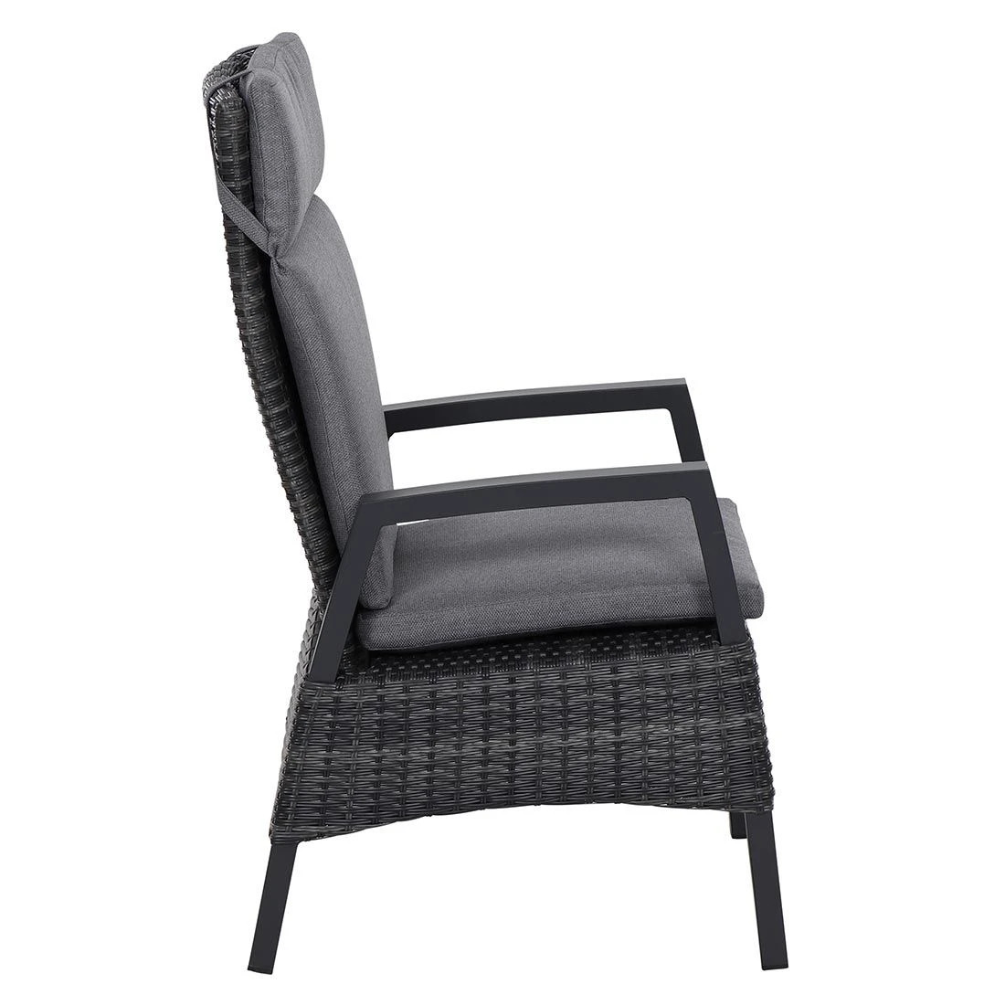 Siena Garden Taranto Gartensessel Aluminium/Gardino®-Geflecht Matt Anthrazit/Blau-Grau 7 Siena Garden Taranto Gartensessel Aluminium/Gardino®-Geflecht Matt Anthrazit/Blau-Grau - Image 7
