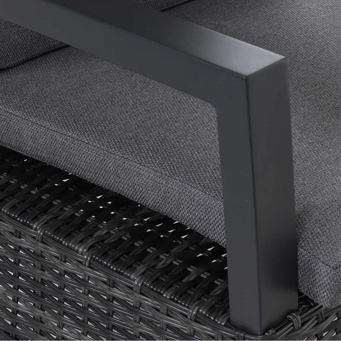 Siena Garden Taranto Gartensessel Aluminium/Gardino®-Geflecht Matt Anthrazit/Blau-Grau 9 Siena Garden Taranto Gartensessel Aluminium/Gardino®-Geflecht Matt Anthrazit/Blau-Grau - Image 9