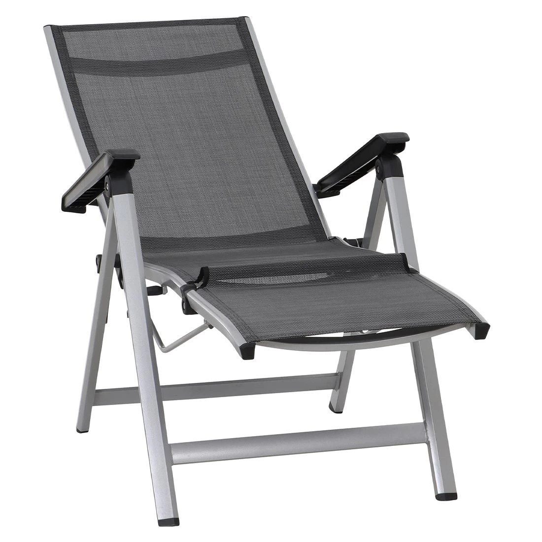 Siena Garden Tesoro Relaxsessel Aluminium/Ranotex®-Gewebe Silber/Grau 2 Siena Garden Tesoro Relaxsessel Aluminium/Ranotex®-Gewebe Silber/Grau - Image 2