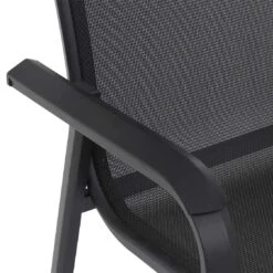 Siena Garden Tesoro Stapelsessel Aluminium/Ranotex®-Gewebe Matt Anthrazit/Silber-Schwarz -Gartenmöbel Verkauf siena garden tesoro stapelsessel aluminium ranotexr gewebe 1434161 5