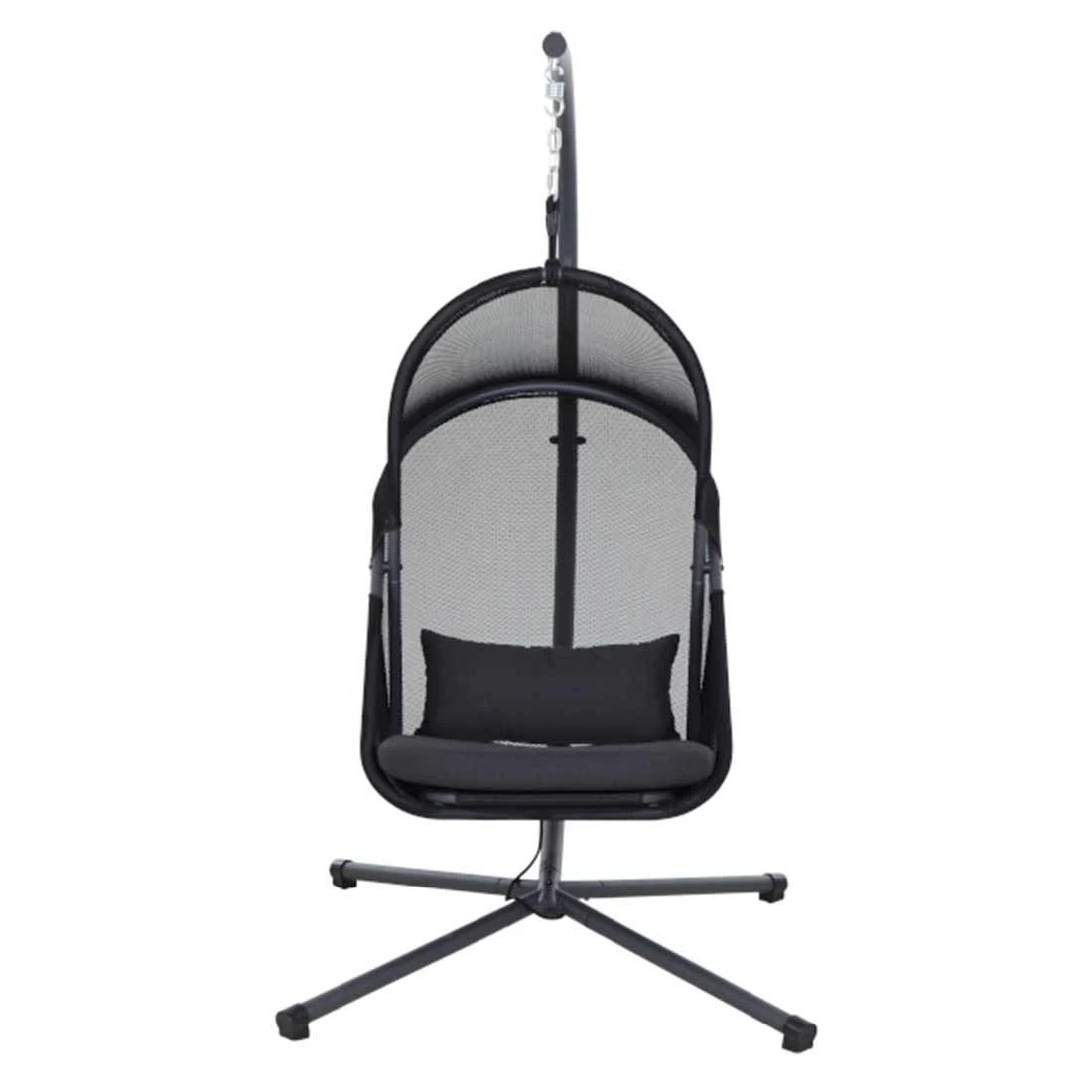 Siena Garden Yobaya Hängesessel Stahl/Polyester Inkl. Kissen Anthrazit/Cool Black 2 Siena Garden Yobaya Hängesessel Stahl/Polyester Inkl. Kissen Anthrazit/Cool Black - Image 2