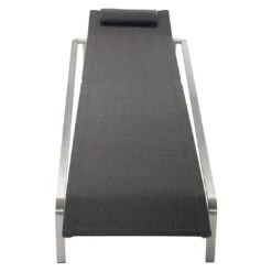 Solpuri Jazz Gartenliege Edelstahl/Textilene Silber/Coal -Gartenmöbel Verkauf solpuri jazz gartenliege edelstahl textilene 1465654 5