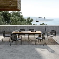 Solpuri Pia Stapelsessel Aluminium/Teak Inkl. Kissen Anthrazit/Natur -Gartenmöbel Verkauf solpuri pia stapelsessel aluminium teak inkl kissen 1470340 5