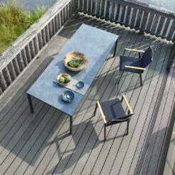 Solpuri Soul Stapelsessel Aluminium/Textilene/Teak Anthrazit/Coal -Gartenmöbel Verkauf solpuri soul stapelsessel aluminium textilene teak 1465665 8