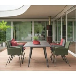 Stern Artus VIP Diningsessel Edelstahl/Outdoorstoff Anthrazit/Dunkelgrau Meliert -Gartenmöbel Verkauf stern artus vip sessel edelstahl outdoorstoff dunkelgrau schiefergrau meliert 1258755 9