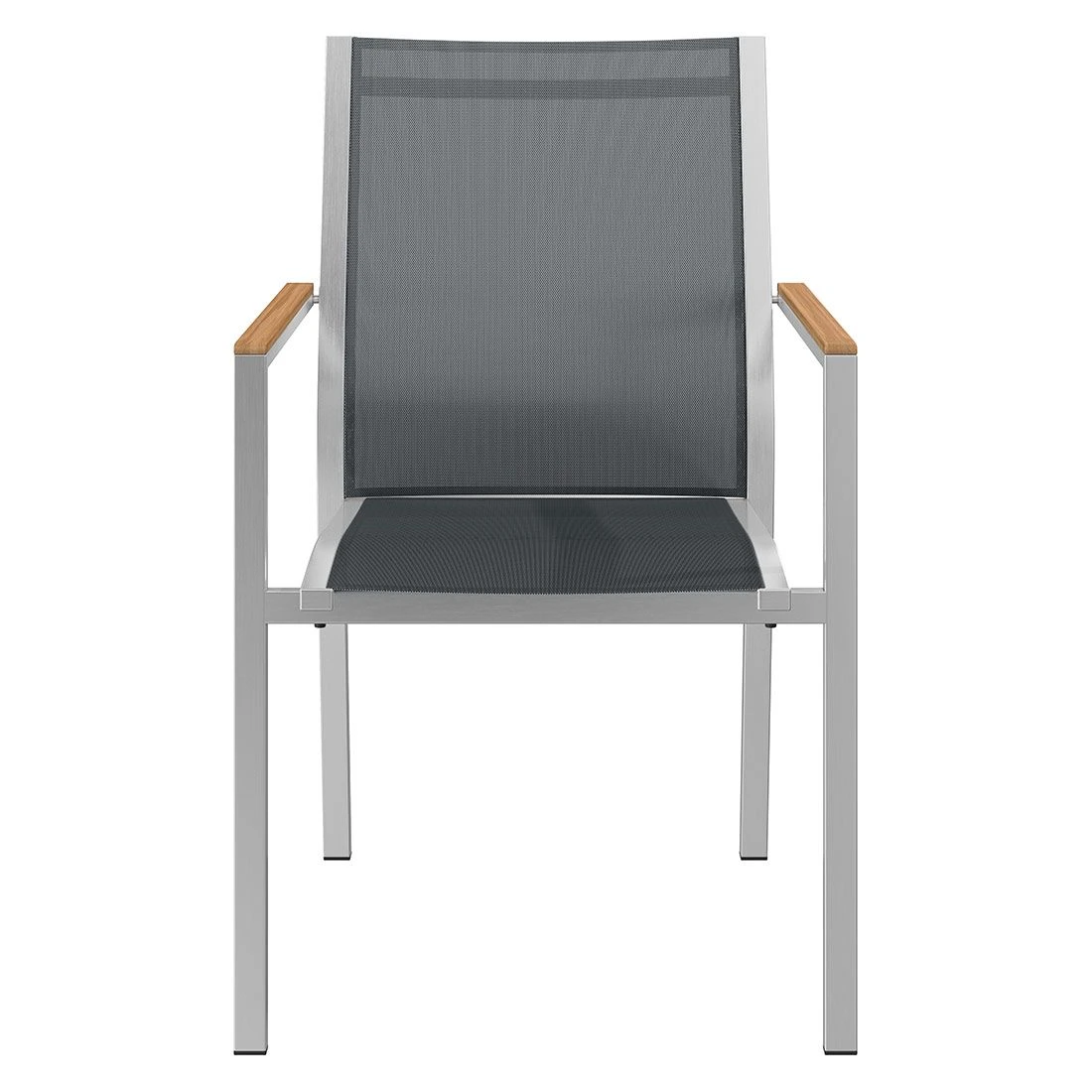 Stern Cardiff Stapelsessel Edelstahl/Textilene Silbergrau 4 Stern Cardiff Stapelsessel Edelstahl/Textilene Silbergrau - Image 4