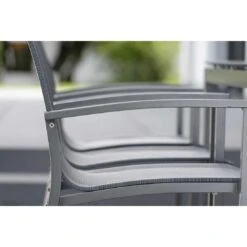 Stern Evoee Stapelsessel Aluminium/Textilene Anthrazit/Karbon -Gartenmöbel Verkauf stern evoee stapelsessel aluminium textilene anthrazit karbon 1029295 9