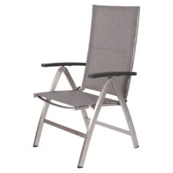 Stern Mika Klappsessel Hoch Edelstahl/Textilene Silber/Leinen-Grau -Gartenmöbel Verkauf stern mika klappsessel hoch edelstahl textilene 1395012 3