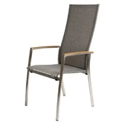 Stern Mika Stapelsessel Hoch Edelstahl/Textilene Silber/Leinen Grau -Gartenmöbel Verkauf stern mika stapelsessel hoch edelstahl textilene 1367886 3