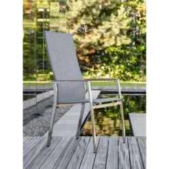 Stern Mika Stapelsessel Hoch Edelstahl/Textilene Silber/Leinen Grau -Gartenmöbel Verkauf stern mika stapelsessel hoch edelstahl textilene 1367886 7