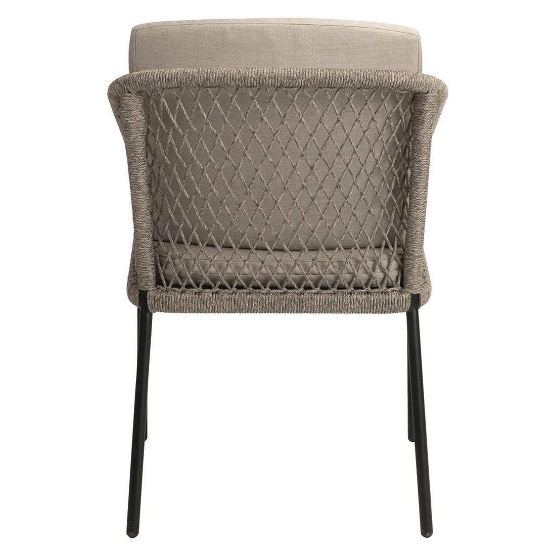 Stern Odea Diningsessel Aluminium/Rope Inkl. Kissen Schwarz Matt/Salt 6 Stern Odea Diningsessel Aluminium/Rope Inkl. Kissen Schwarz Matt/Salt - Image 6