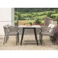 Stern Odea Diningsessel Aluminium/Rope Inkl. Kissen Schwarz Matt/Salt 20 Stern Odea Diningsessel Aluminium/Rope Inkl. Kissen Schwarz Matt/Salt -Gartenmöbel Verkauf stern odea diningsessel aluminium kordel inkl kissen 1363189 9