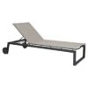 Stern Robin Gartenliege Aluminium/Textilene Anthrazit/Kaschmir