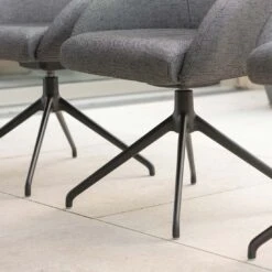 Stern Turn Gartensessel Drehbar Aluminium/Polyacryl Schwarz Matt/Seidenschwarz -Gartenmöbel Verkauf stern turn diningsessel drehbar aluminium outdoorstoff 1362848 9