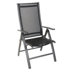 Sungörl Bornheim Klappsessel Aluminium/Textilene Anthrazit/Schwarz