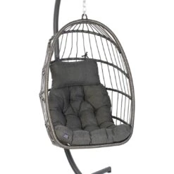 Sungörl Lana Hängesessel Faltbar Stahl/Polyester Anthrazit/Grau Meliert -Gartenmöbel Verkauf sungoerl lana haengesessel faltbar stahl polyester 1367578 3